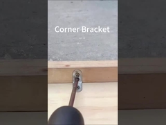 Fabricante Estampagem personalizada Decorativa Forma de L Brackets de Ângulo de Metal para madeira