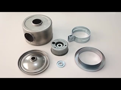 Fábrica de metal ISO desenho profundo personalizado # 6 # 8 # 10 # 12 tamanho completo suportes de jaqueta de alumínio desenho profundo