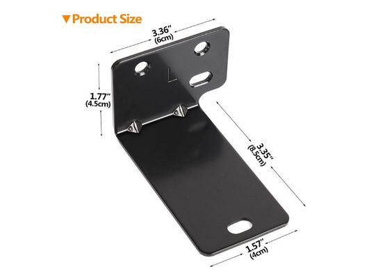 OEM ODM Custom Universal Wall Mount Kit Sound Bar Rack Brackets de Montagem Prateleira de Montagem Prateleira de Metal de Revestimento de Pó Negro