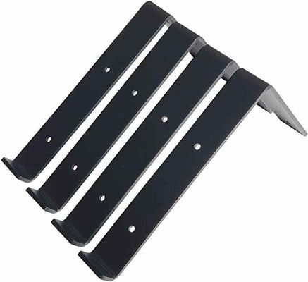 Pesado 5 6 7 8 9 polegadas preto revestimento em pó de metal Bracket L Flutuante parede de prateleira Brackets