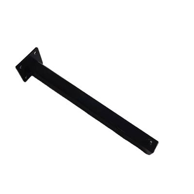 Revestimento em pó preto de aço carbono aço aço material metálico tubo quadrado soldadura tipo bastão reto apoio de vestuário