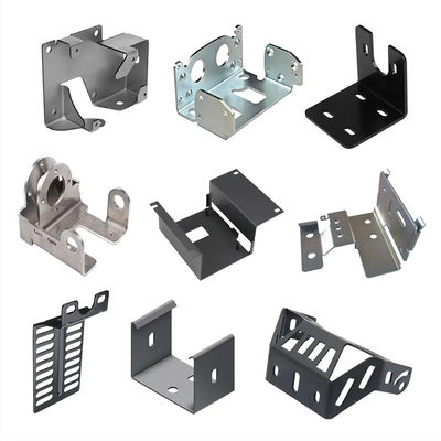 Peças de estampagem de chapa de alumínio de liga de alumínio sob medida Curvatura de superfície preta Tratamento de chapa de metal Fabricação