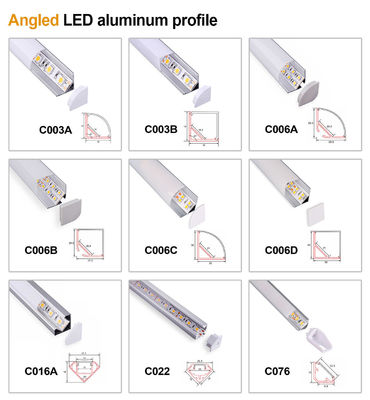 Fenda de LED de Alumínio de Lâmpada de Canal de Plástico de Alumínio Partes de Extrusão