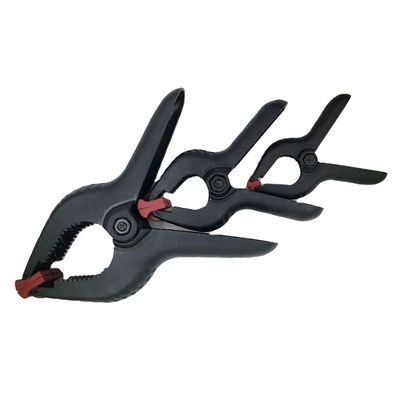 Um tipo de grampos de plástico de alta resistência 1 polegada de nylon, pinça de mola de 2", 4", 6", 9" Ferramentas de carpintaria