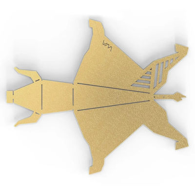 Serviço de corte a laser Logotipo personalizado Forma animal simples e elegante