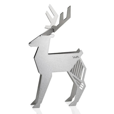 OEM Peças personalizadas de chapa de metal corte a laser personalizado dobra de latão Origami escultura de touro arte moderna de metal