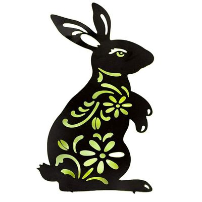 Peças metálicas de corte a laser personalizadas Corte a laser de metal Animais Galo Jardim Silhueta Jardim Arte Estaca de jardim