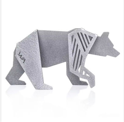 Serviço de corte a laser Logotipo personalizado Forma animal simples e elegante