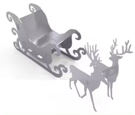 OEM Custom Folha de Metal Aço Inoxidável Metal Jardim Arte Laser Corte CNC Arte Jardim Animal Metal Serviço de corte a laser