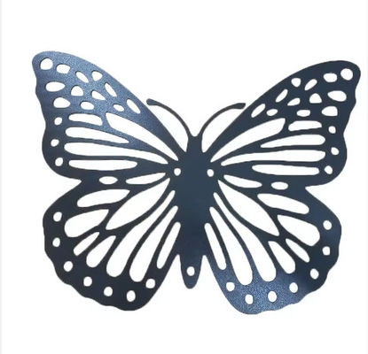 Tecnologia de corte a laser Prata delicada Arte borboleta Decoração Suporte Padrão de personalização