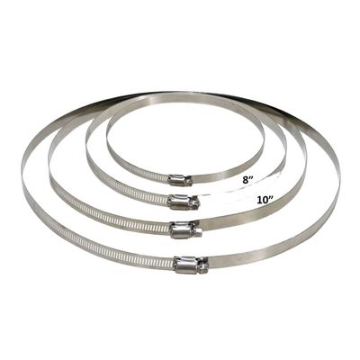 Grampos de tubos de borracha com revestimento de borracha P Clips de tubos de borracha Grampos de tubos de aço inoxidável INOX 304 durável R Tipos de mangueira Grampos de tubos de bloqueio rápido