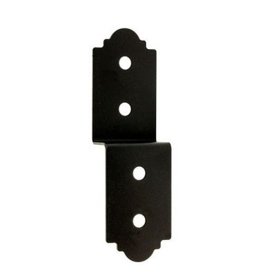 Pequeno suporte de ângulo reto de aço inoxidável tipo L, dobrado, suporte para móveis, suporte de canto preto, em chapa de metal