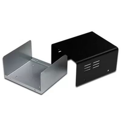 Pequeno suporte de ângulo reto de aço inoxidável tipo L, dobrado, suporte para móveis, suporte de canto preto, em chapa de metal
