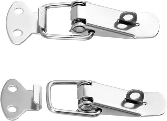 Aço inoxidável 304 Toque de fecho Revestimento de níquel revestido de zinco acabamento de moagem carregado de caixa de grampos Produto de hardware de fechadura