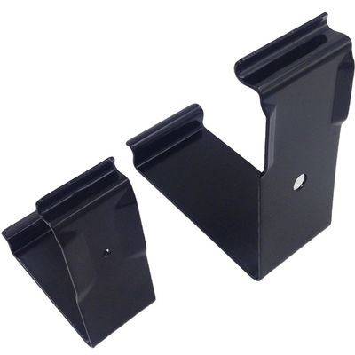 Estampagem em folha de metal Fabricação personalizada E-coating preto Zinco aço contraplacado reutilizável caixa de madeira clip de caixa de metal
