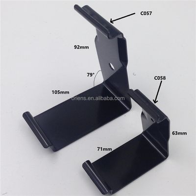 Em estoque grandes grampos revestidos de galvanizado/preto C057 Grampos recicláveis para caixas de madeira de aço carbono 65Mn
