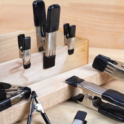 2 4 6 9 polegadas de aço revestido em pó preto e molas de metal de carbono um grampos com alças de PVC para trabalhos de madeira