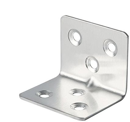Bracket de canto em forma de L de lado único galvanizado para construção de parede