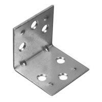 Bracket de canto em forma de L de lado único galvanizado para construção de parede