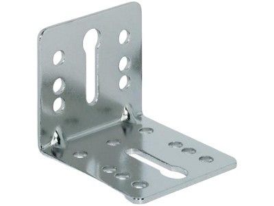 Bracket de canto em forma de L de lado único galvanizado para construção de parede