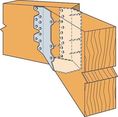 Aço galvanizado e aço inoxidável de vigas únicas, conector de madeira, suportes metálicos para madeira