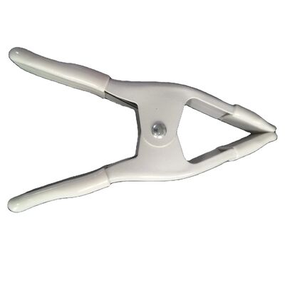 Grampos de clipes metálicos de aço inoxidável com manga protetora de borracha e acabamento de óxido negro para suporte de bracket de fundo de estúdio fotográfico